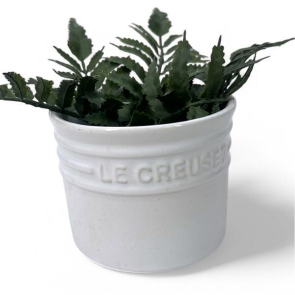 Le Creuset Stone Wear Small Butter DishRemovable Faux Plant Kitchen Decor